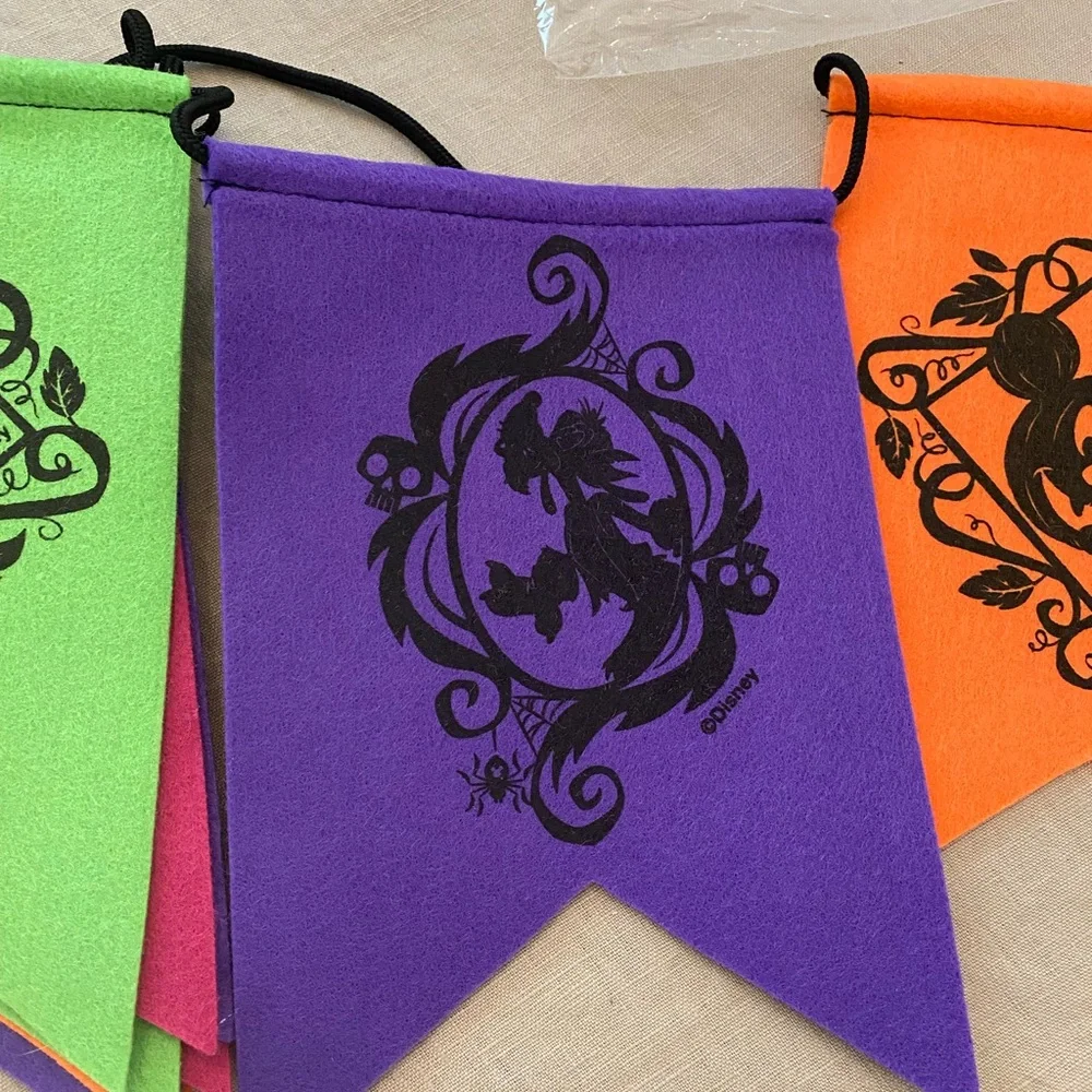 Disney Parks Halloween Garland Banner